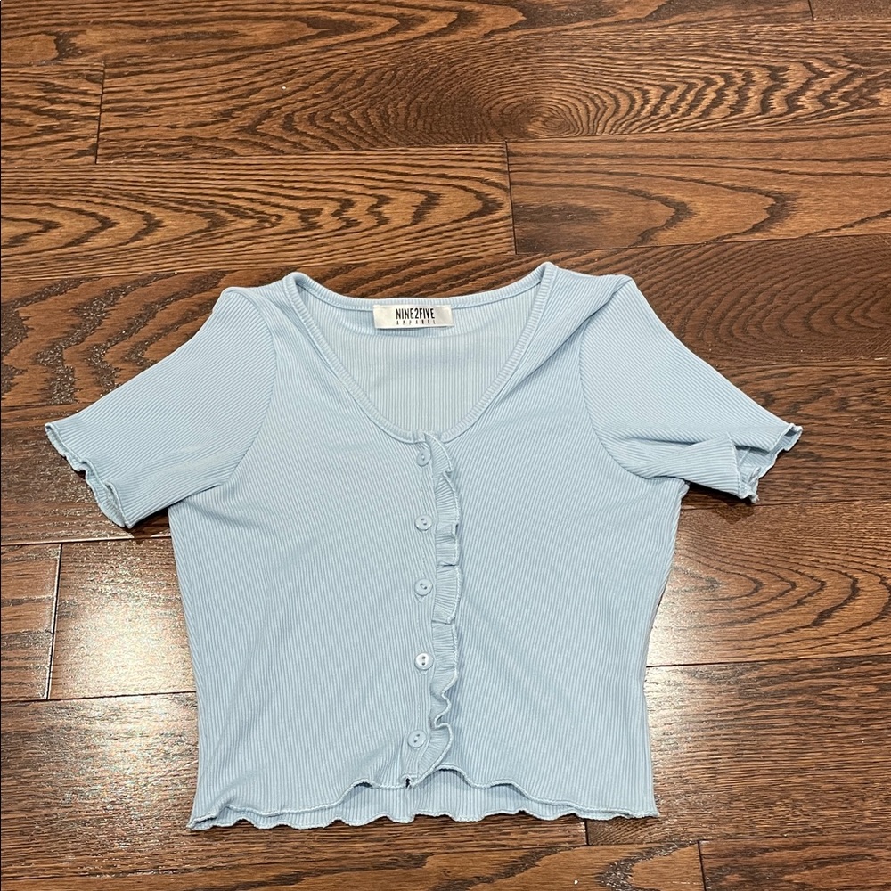 Sky Blue Button-Down Shirt